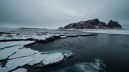 Obraz premium iceberg in polar regions