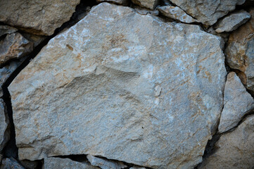 Fototapeta premium Wall of stones as a texture for background 3