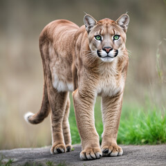 Fototapeta premium Puma green eyes