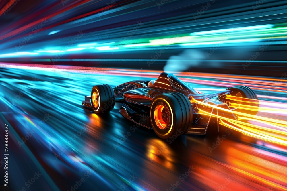 Aufkleber drifting and racing concept. background with selective focus and copy space
