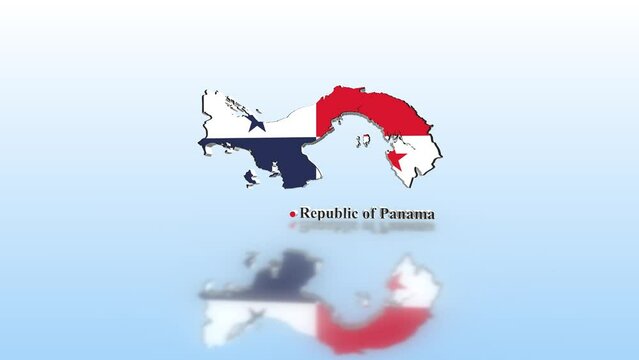 Panama Flag Map