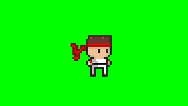 Fighter man, Character Animation pixel art