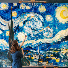 Modern interpretation of Vincent van Gogh's classic works