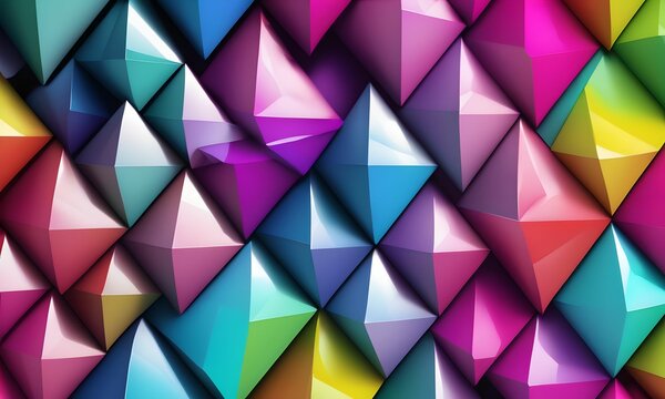 wallpaper representing 3D triangles. abstract art