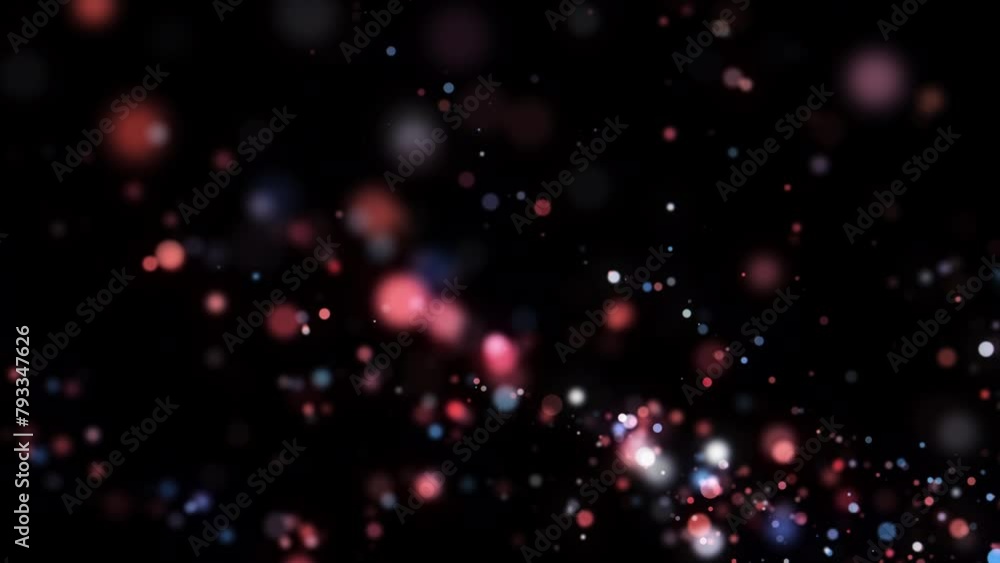 Poster 4k bokeh lights. holiday motion background. glowing particle abstract. 2160p 60fps. exploding partic