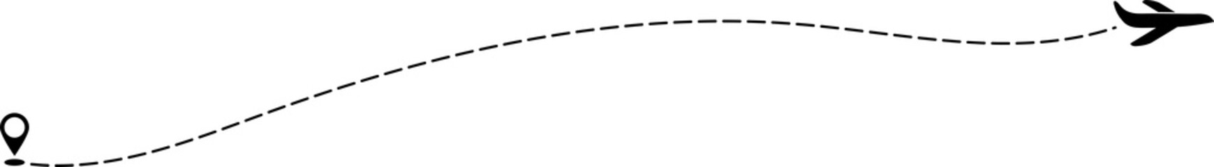 Airplane flight route