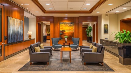 Financial planning office, wealth management, investment portfolios, retirement planning, financial advisors