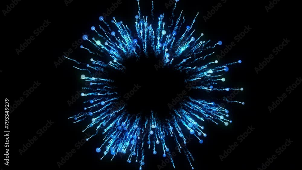 Poster 4k explosion of bokeh lights. holiday motion background. glowing particle abstract. 2160p 60fps. exp