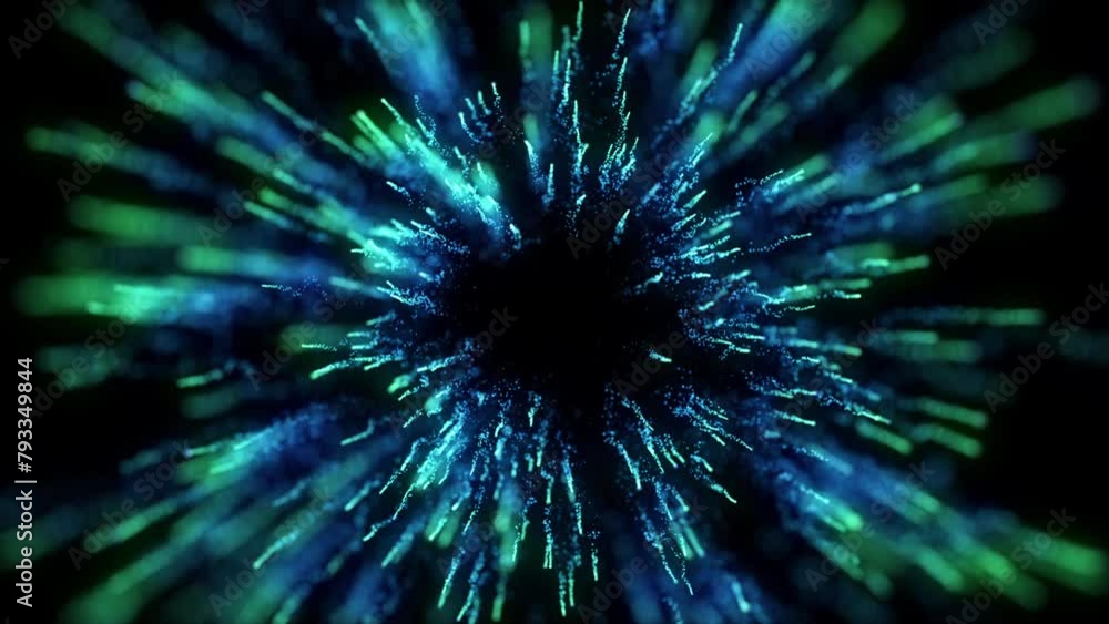 Poster 4k explosion of bokeh lights. holiday motion background. glowing particle abstract. 2160p 60fps. exp