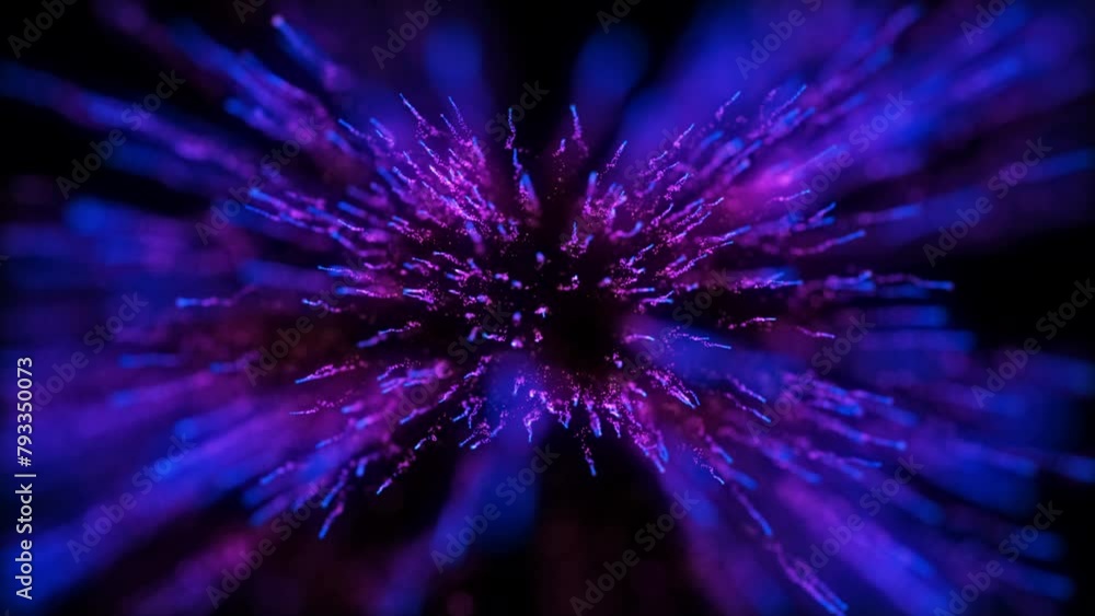 Poster 4k explosion of bokeh lights. holiday motion background. glowing particle abstract. 2160p 60fps. exp