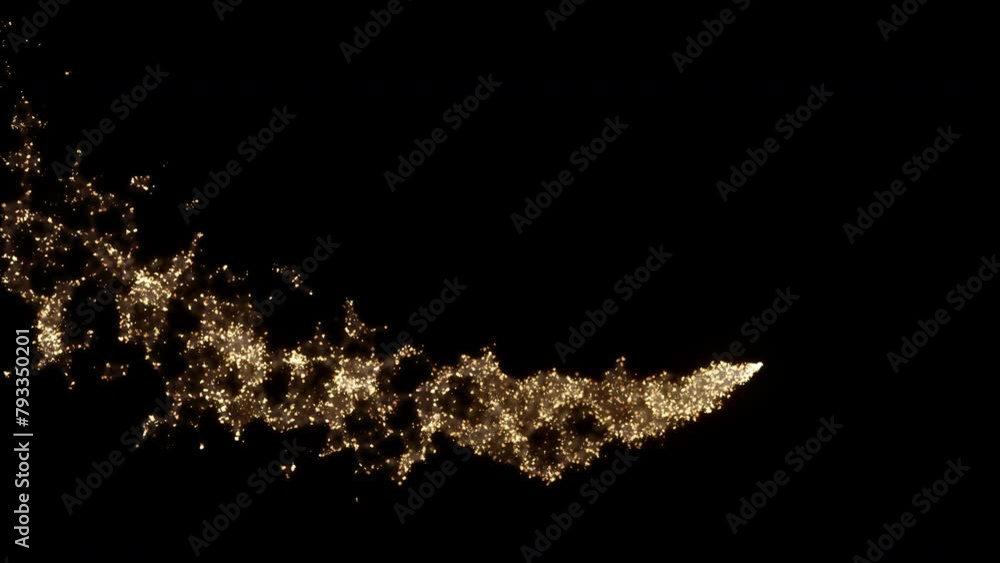 Poster 4k trail bokeh lights. holiday motion background. glowing particle abstract. 2160p 60fps. exploding 
