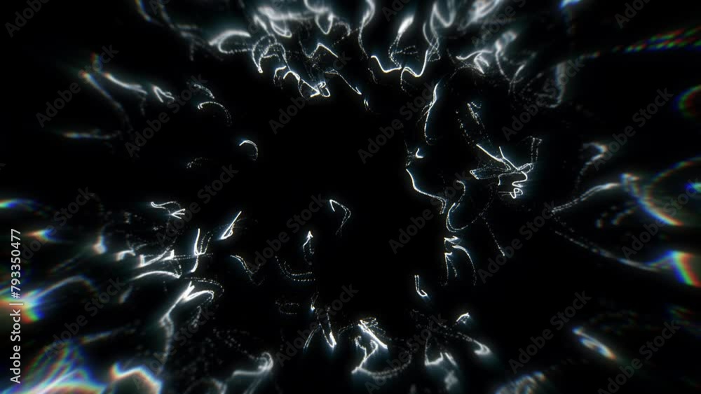 Poster 4k explosion of bokeh lights. holiday motion background. glowing particle abstract. 2160p 60fps. exp