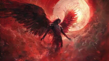 Illustration of Lucifer, the fallen angel