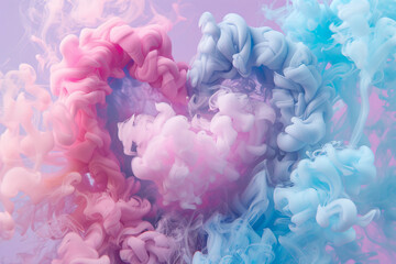 Obraz premium Abstract colorful smoke background.