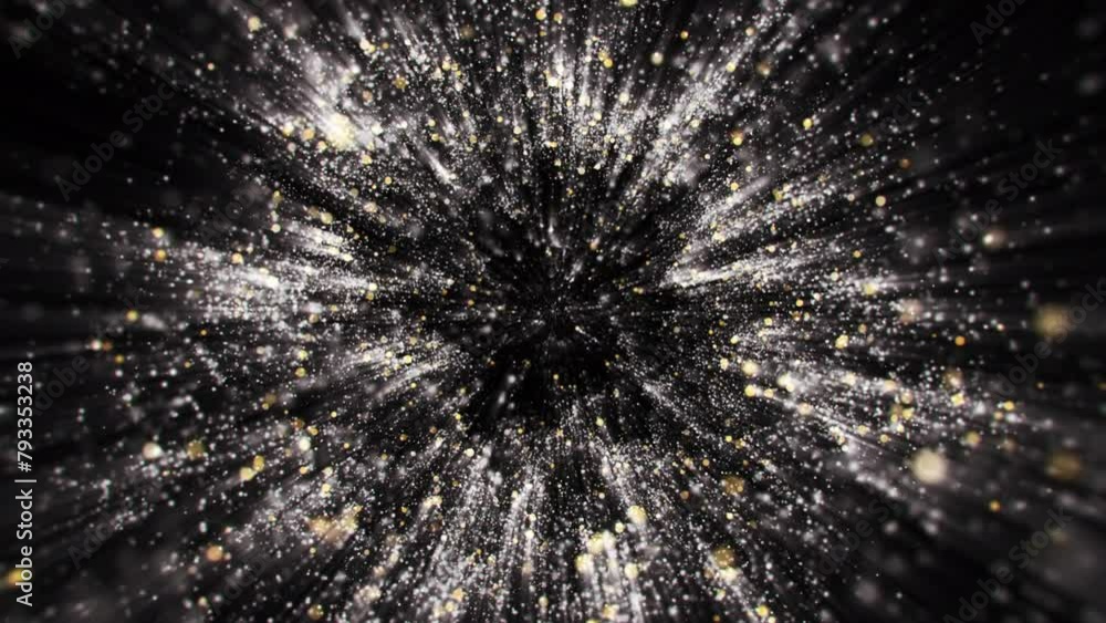 Poster 4k explosion of bokeh lights. holiday motion background. glowing particle abstract. 2160p 60fps. exp