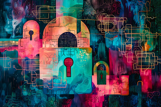 Cadenas, illustration abstraite, subconscient, inconscient