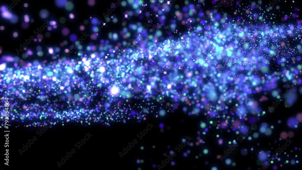 Poster 4k bokeh lights. holiday motion background. glowing particle abstract. 2160p 60fps. exploding partic