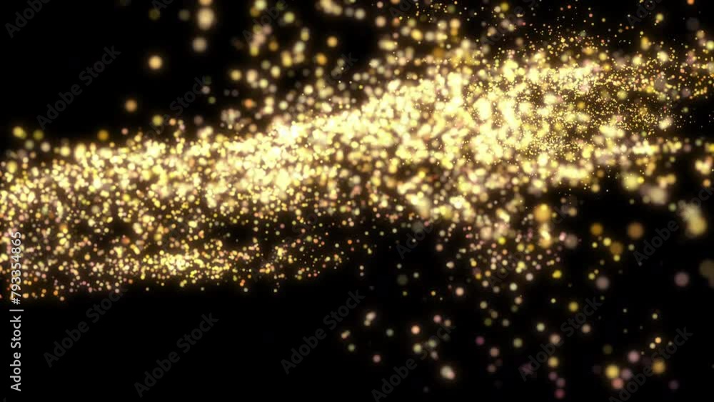 Poster 4k bokeh lights. holiday motion background. glowing particle abstract. 2160p 60fps. exploding partic