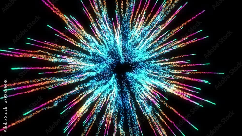 Poster 4k explosion of bokeh lights. holiday motion background. glowing particle abstract. 2160p 60fps. exp