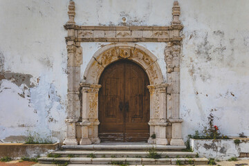 Fototapeta na wymiar Church of S. Sebastian in the portuguese town of Lagos, located in the Algarve region
