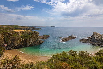 Beautiful beaches in the vicentine coast, located in the picturesque village of Porto Covo, Alentejo - Portugal
