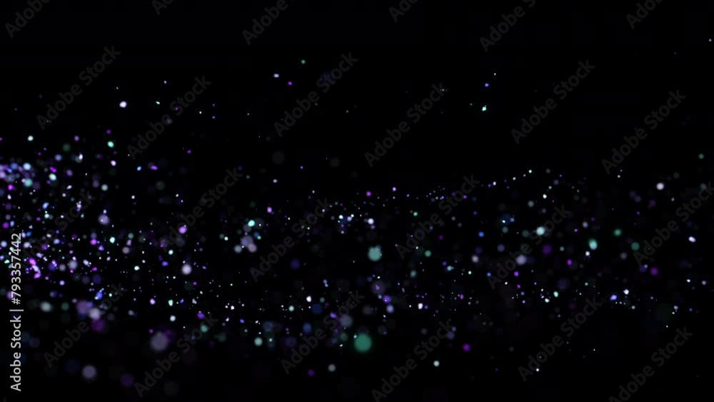 Poster 4k bokeh lights. holiday motion background. glowing particle abstract. 2160p 60fps. exploding partic