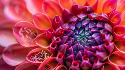 Macro photography of flowers generative ai