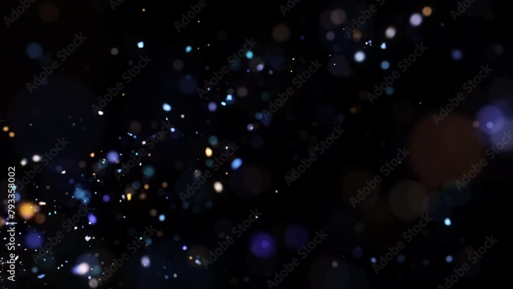 Poster 4k bokeh lights. holiday motion background. glowing particle abstract. 2160p 60fps. exploding partic