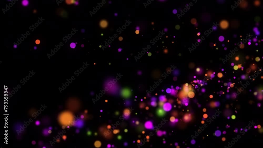 Poster 4k bokeh lights. holiday motion background. glowing particle abstract. 2160p 60fps. exploding partic