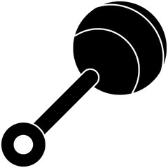 rattle illustration baby silhouette toy logo kid icon child outline infant newborn childhood fun play boy happy game toddler shape little gift care for vector graphic background