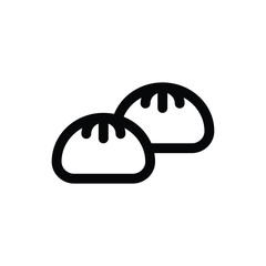 Simple Meatbun icon. The icon can be used for websites, print templates, presentation templates, illustrations, etc