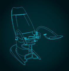 Gynecological examination chair
