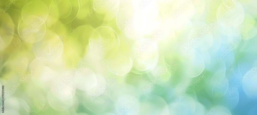 Poster Subtle Shades of Green and Blue Merge in Soft Gradient, Inviting Serenity and Calmness into the Visual Realm