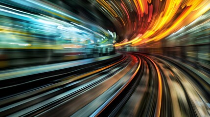 moving objects with a motion blur effect generative ai