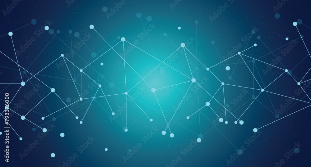 Poster abstract background. connecting dots and lines. big data visualization. digital network connection. 