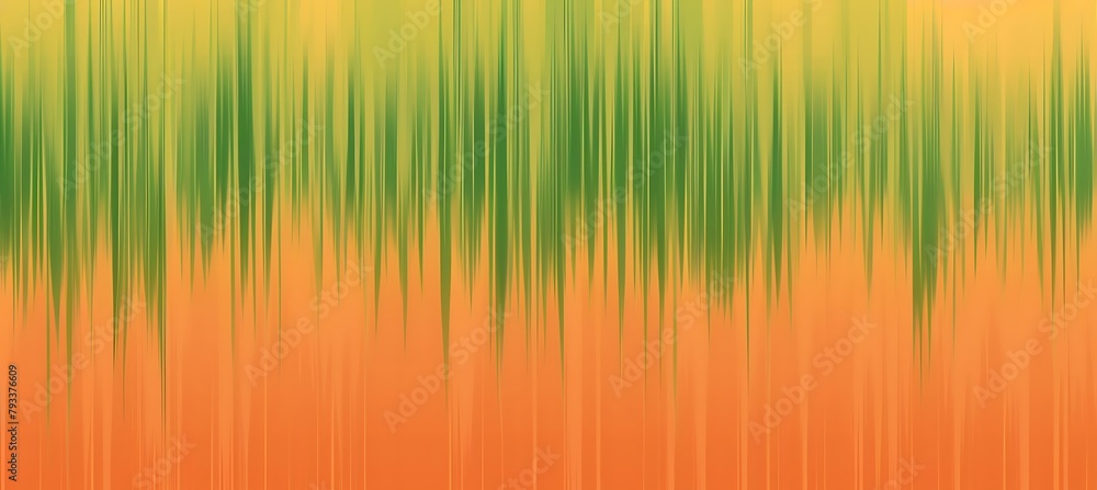 Poster subtle green and orange soft gradient: a harmonious blend of nature's hues creating tranquil tones i