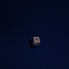 dice on blue background
