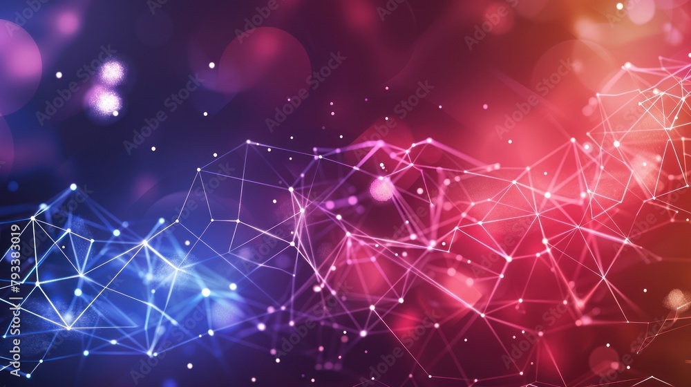 Poster gradient network connection background, digital technology background,. digital futuristic.