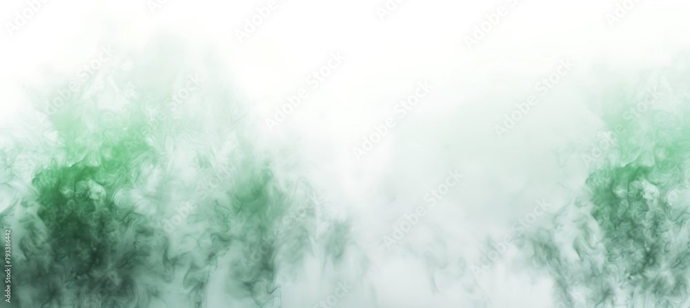 Poster Soft Green and White Gradient: A Subtle Blend of Nature's Hues Creating Serenity and Tranquility in Visual Harmony.