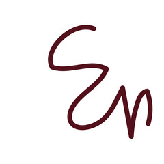 Squiggly lines abstract decor 