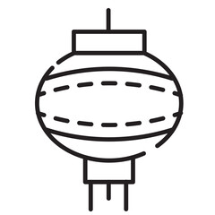Chinese Decoration Japanese Line Icon