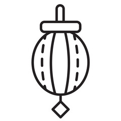 Chinese Decoration Japanese Line Icon
