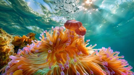 Fototapeta premium submarine life. generative ai