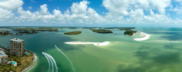 Mangrove islands also called Thousand Islands along Marco Island