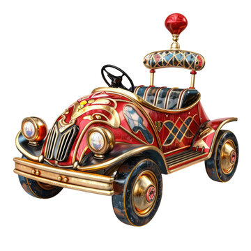 Embarked on a joyride Positioned on a transparent background