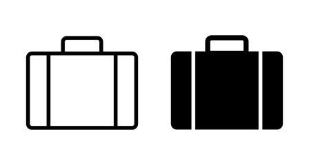 Briefcase icon vector isolated on white background. Briefcase vector icon