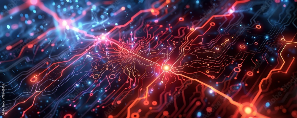 Poster Digital synapse: abstract neural network concept