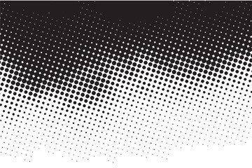 Retro-Inspired Halftone Vector Banner with Abstract Grunge Texture - obrazy, fototapety, plakaty