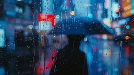 hectic city in the rain generative ai