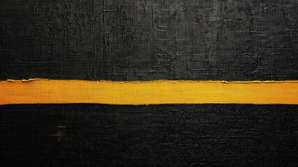 black background with yellow line - obrazy, fototapety, plakaty